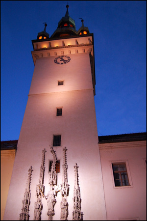 Old Town Hall with deformed phial